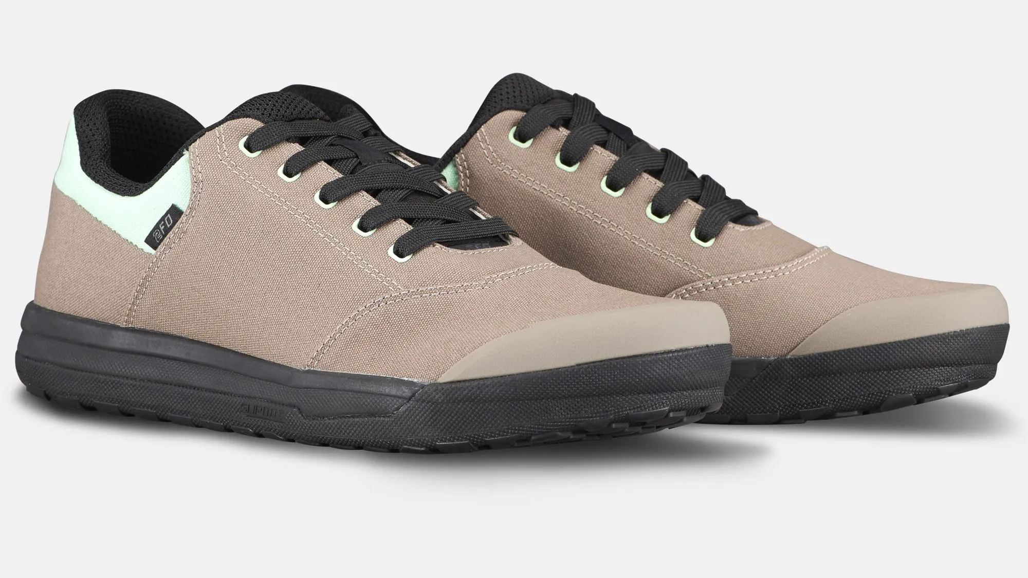 2FO Roost Canvas Mountain Bike Shoes Taupe/Oasis