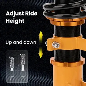 4pc Coilover Suspension Kit for 2007-2008 Honda Fit, Adjustable Height