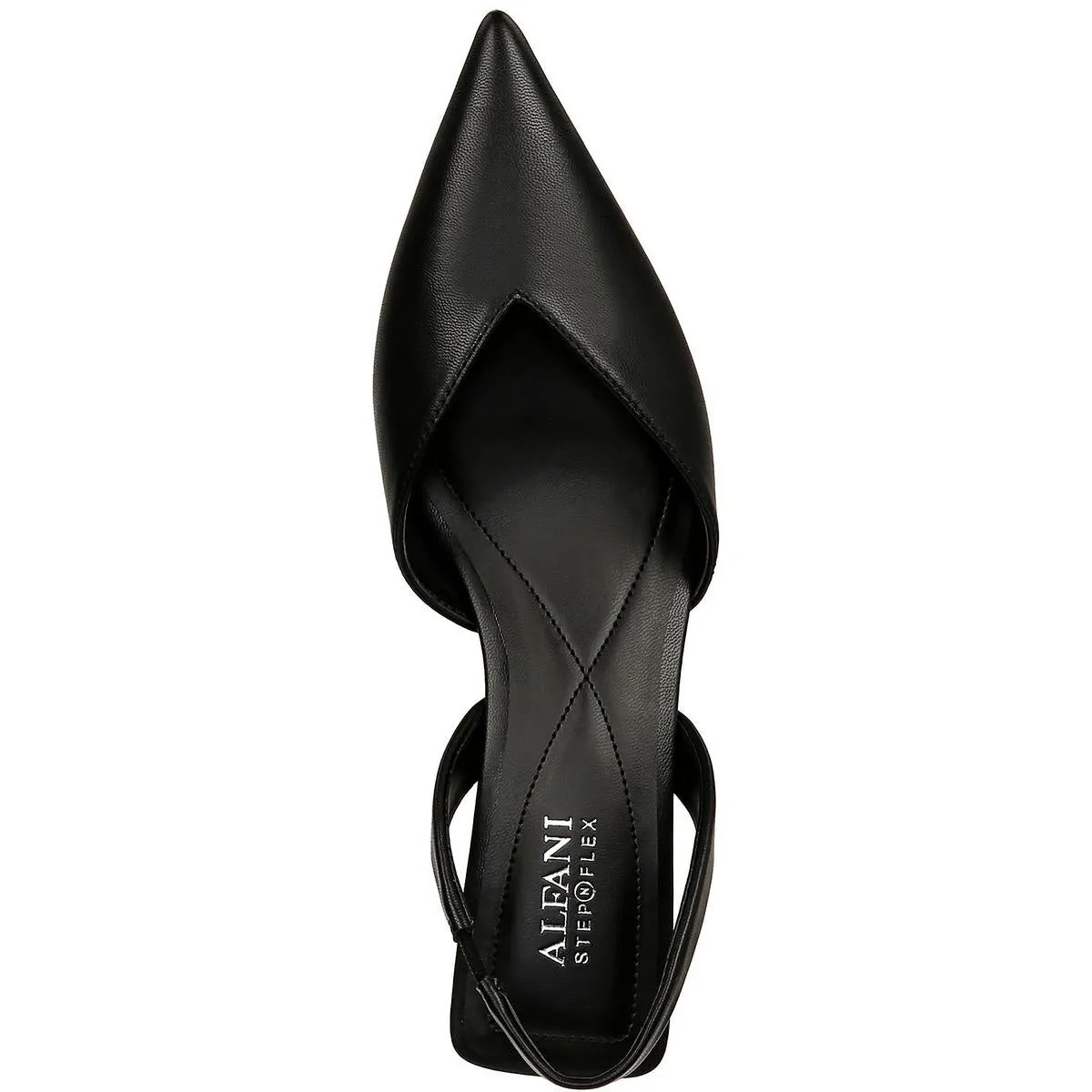 Alfani Womens Omari Faux Leather Slingback Pumps