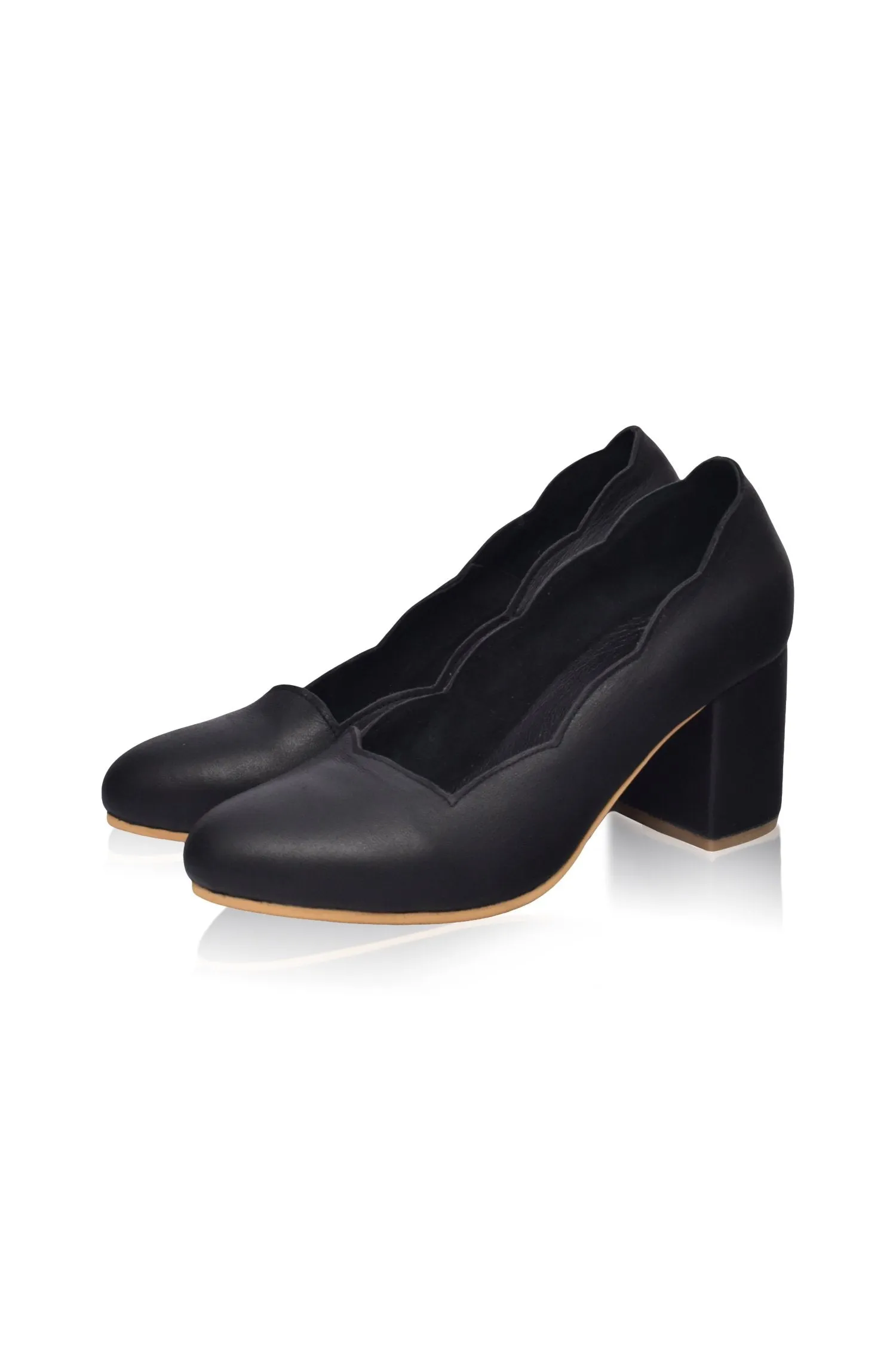 Alia Classic Leather Heels (Sz. 4-10.5)