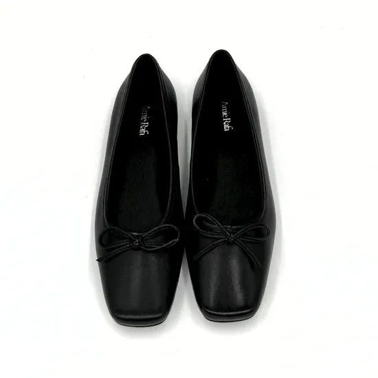 AMIE RAFA MADRID SQUARE TOE BALLET FLAT