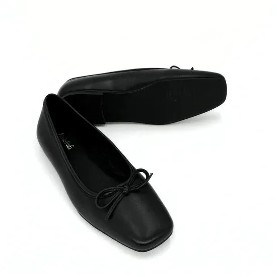 AMIE RAFA MADRID SQUARE TOE BALLET FLAT