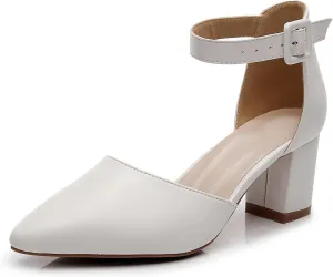 AOQUNFS Women Closed Toe Heels Ballroom Salsa Pumps Practice Performance Dancing Shoes,8005