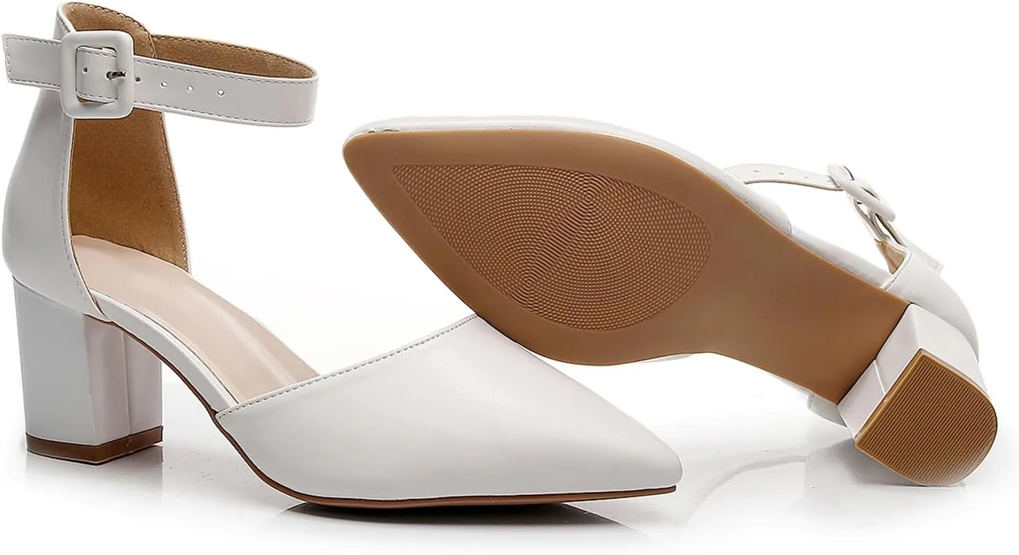 AOQUNFS Women Closed Toe Heels Ballroom Salsa Pumps Practice Performance Dancing Shoes,8005