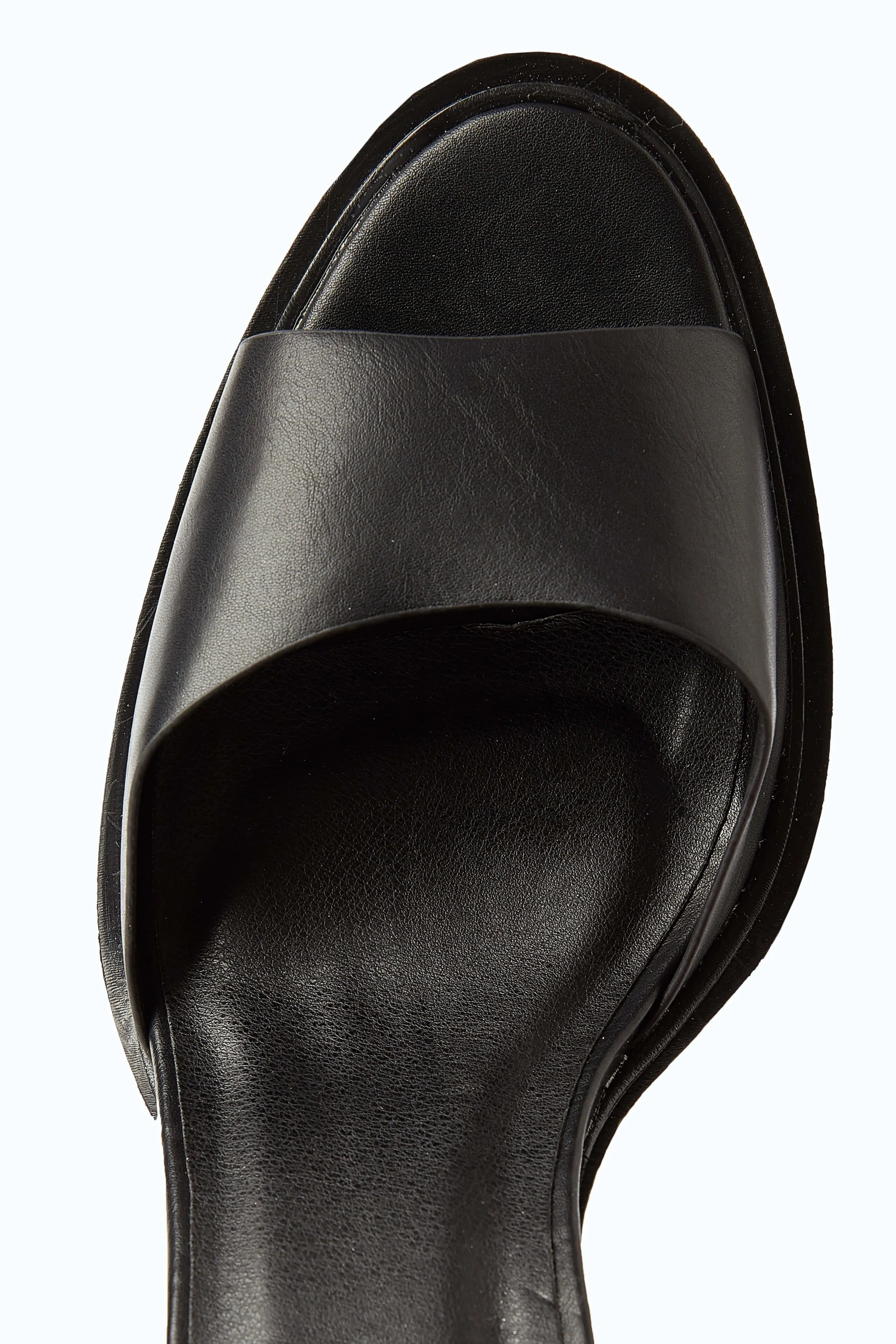 Black Block Heel Sandals