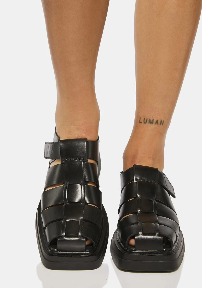 Black Eyra Sandals