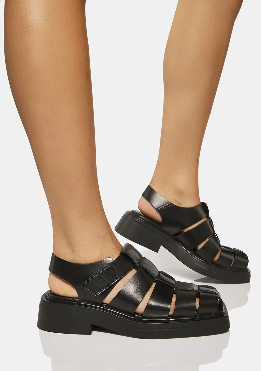 Black Eyra Sandals