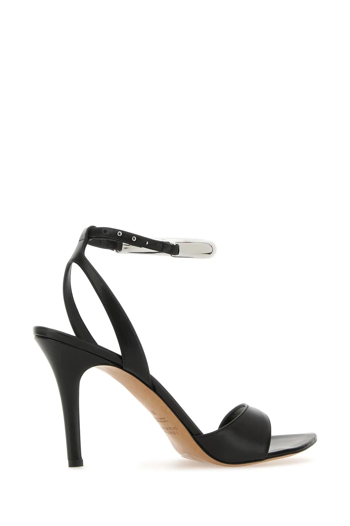 Black leather Yluan sandals