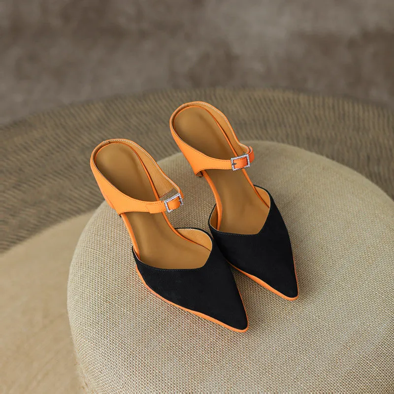 Camden Patchwork Novelty Heeled Mules