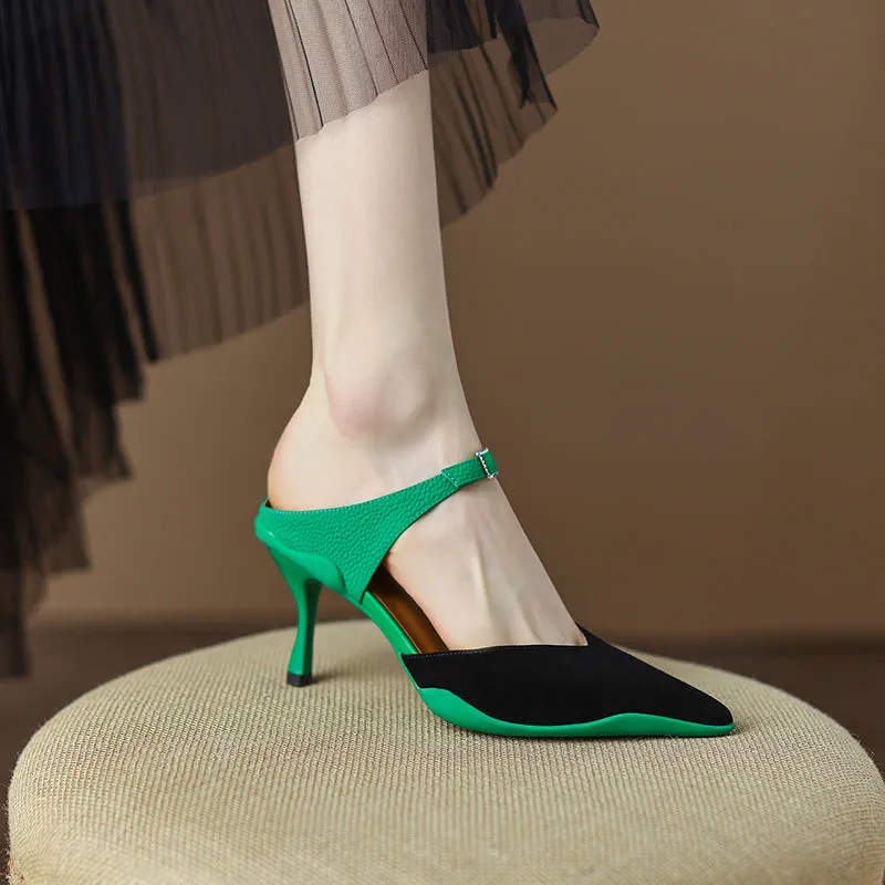 Camden Patchwork Novelty Heeled Mules
