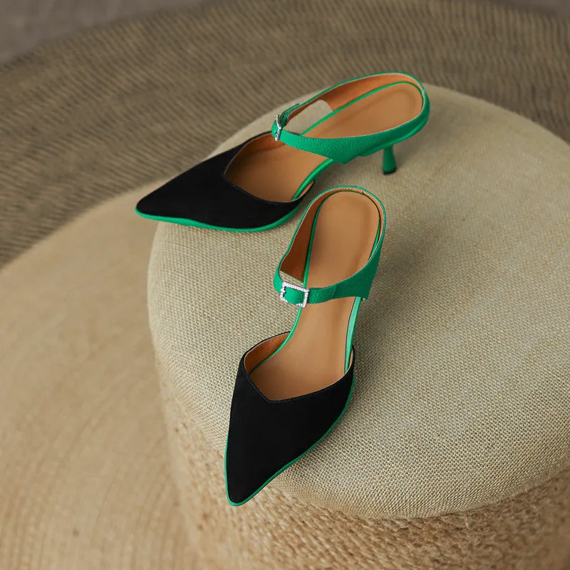 Camden Patchwork Novelty Heeled Mules