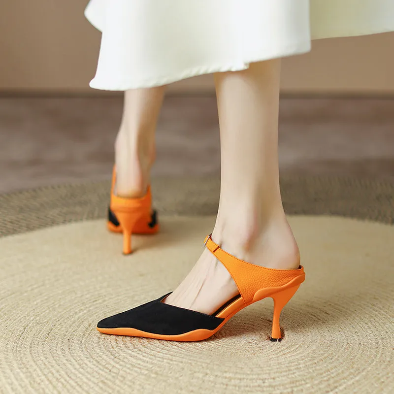 Camden Patchwork Novelty Heeled Mules