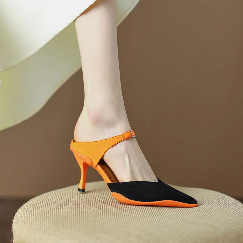 Camden Patchwork Novelty Heeled Mules