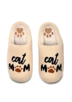 cat mom slipper