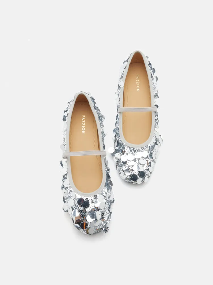 Christa Sequin Webbed Mary Janes