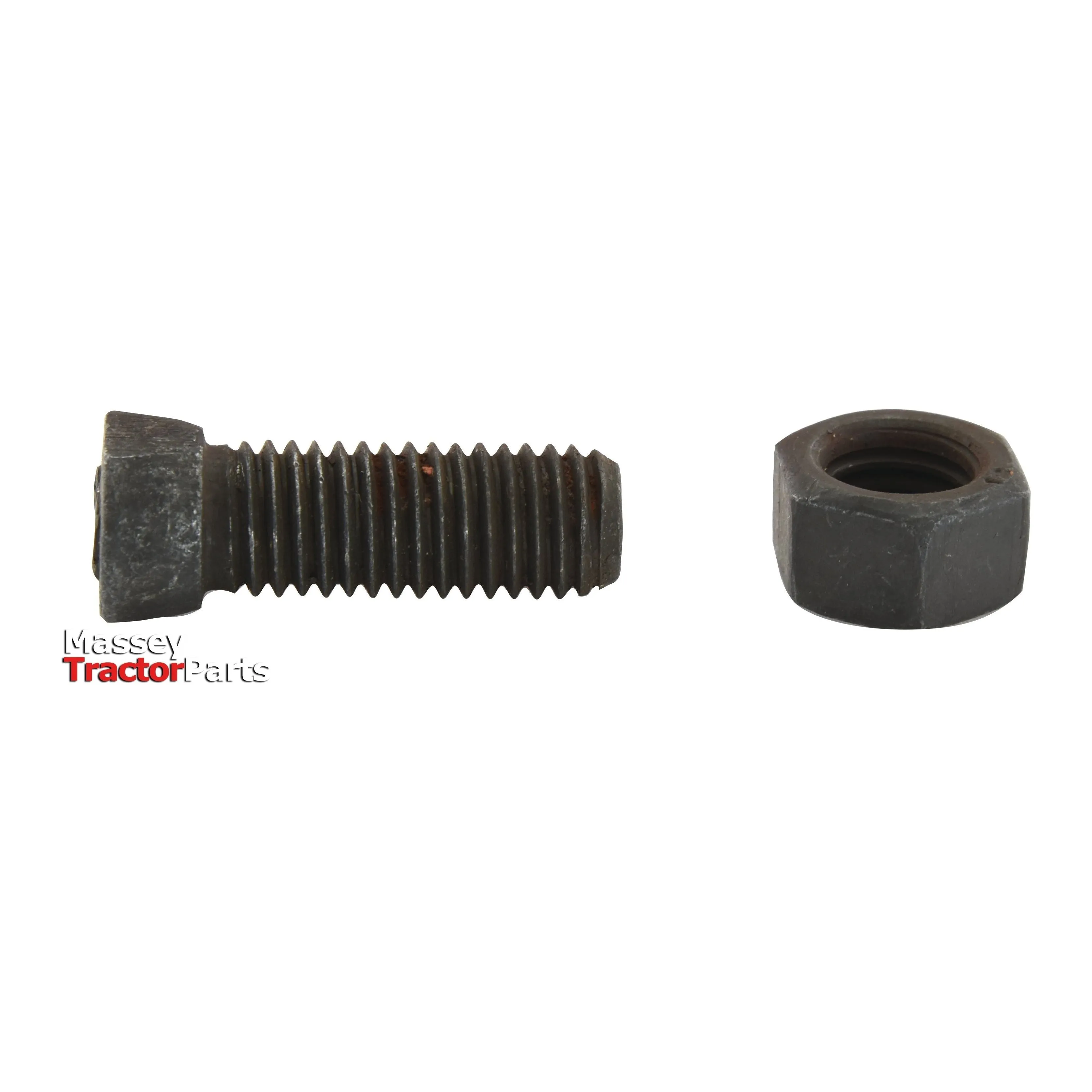 Conical Head Bolt 2 Flats With Nut (TC2M) - M12 x 34mm, Tensile strength 12.9 (25 pcs. Box) To fit as: 013228 | Sparex Part No.S.78747