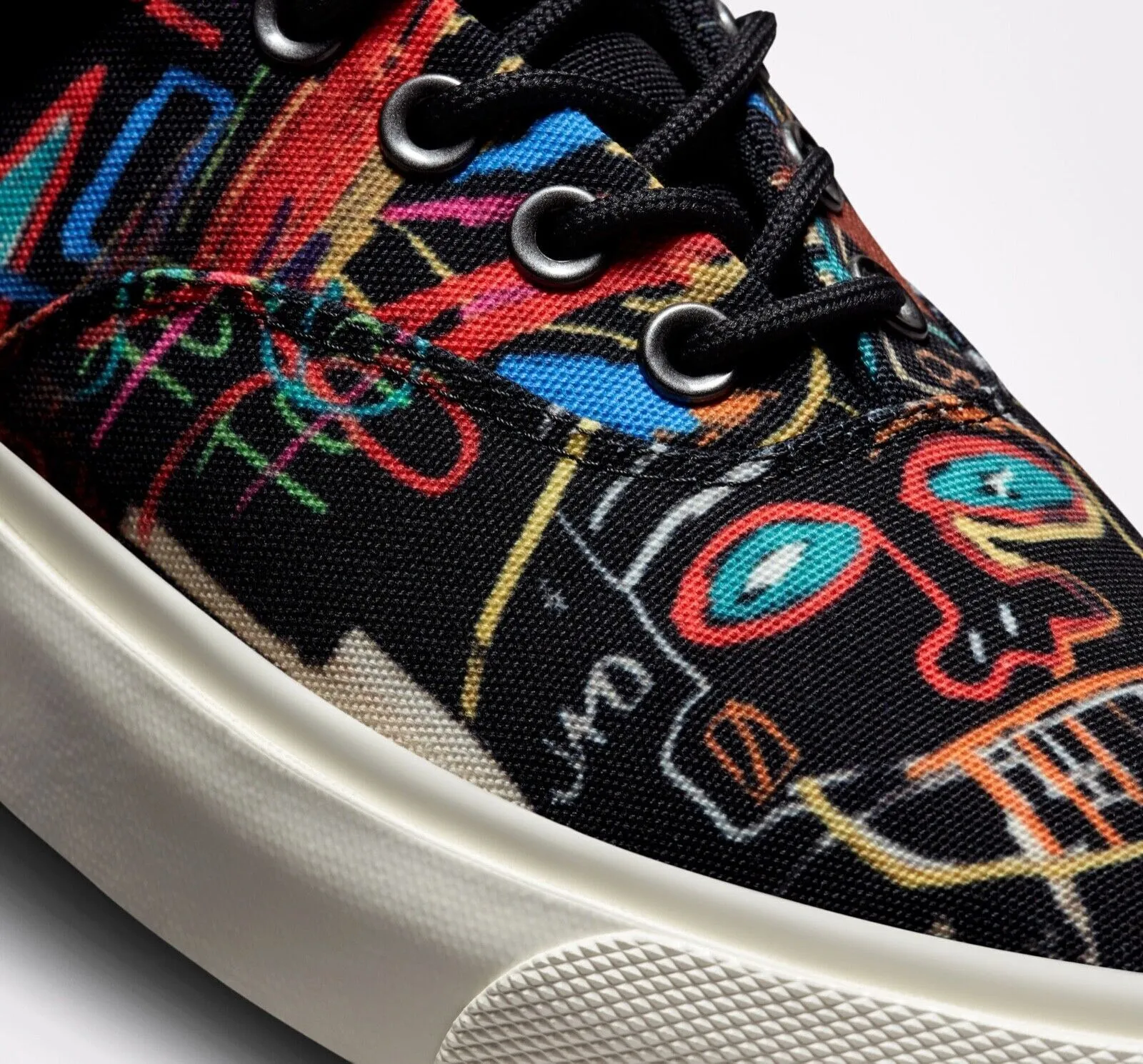 Converse X Basquiat Skid Grip Oxford 172584C Unisex Black Sneaker Shoes C622