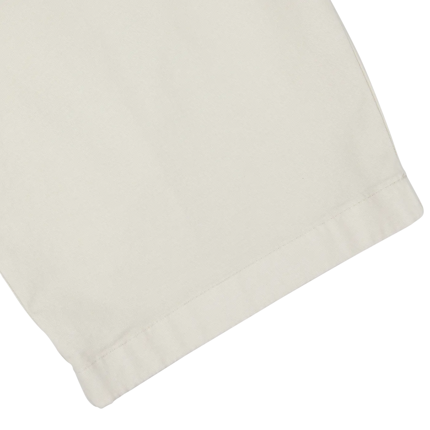 Cream Beige Cotton Blend Bermuda Shorts