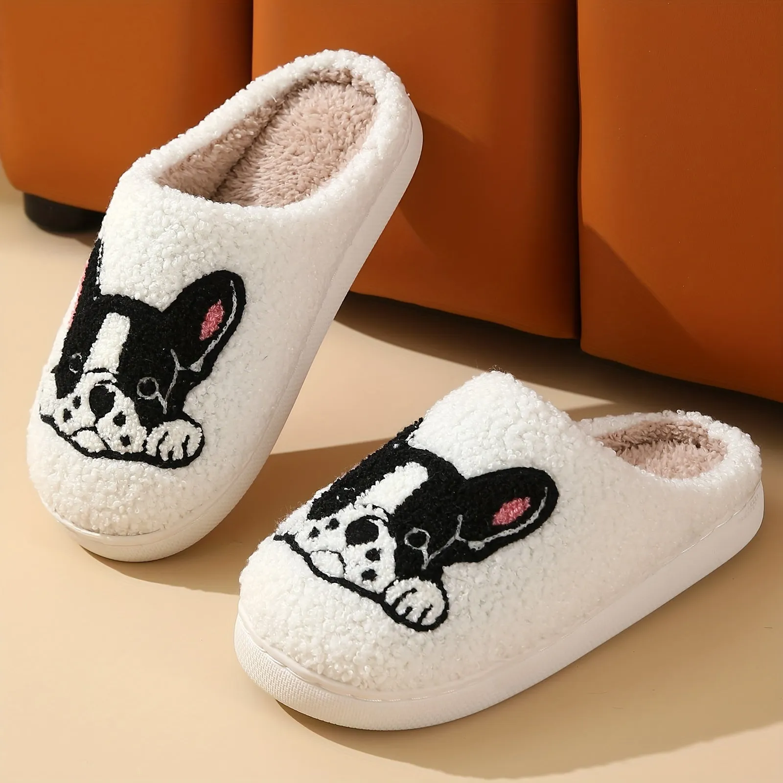 Cute Cartoon Home Slippers, Cozy Indoor House Slippers With Faux Fur Lining, Soft And Warm For Women, Winter & Autumn