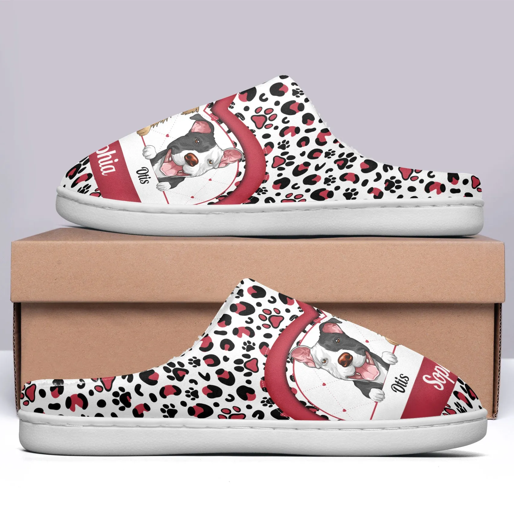 Cute Dog - Personalized Slippers