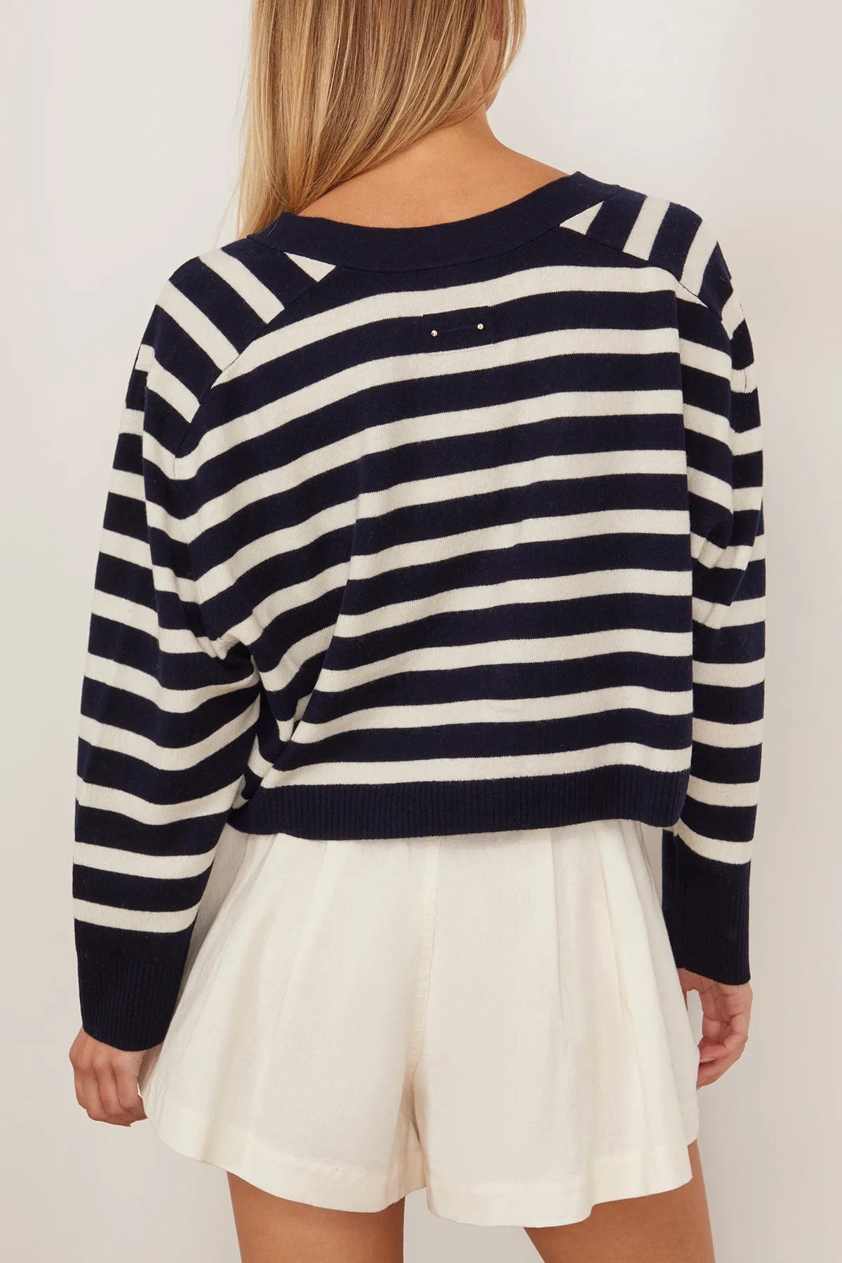 Emmanuelle Sweater in Marine/Ecru
