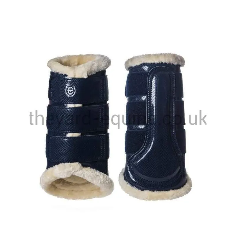 Equestrian Stockholm Brushing Boots - Navy
