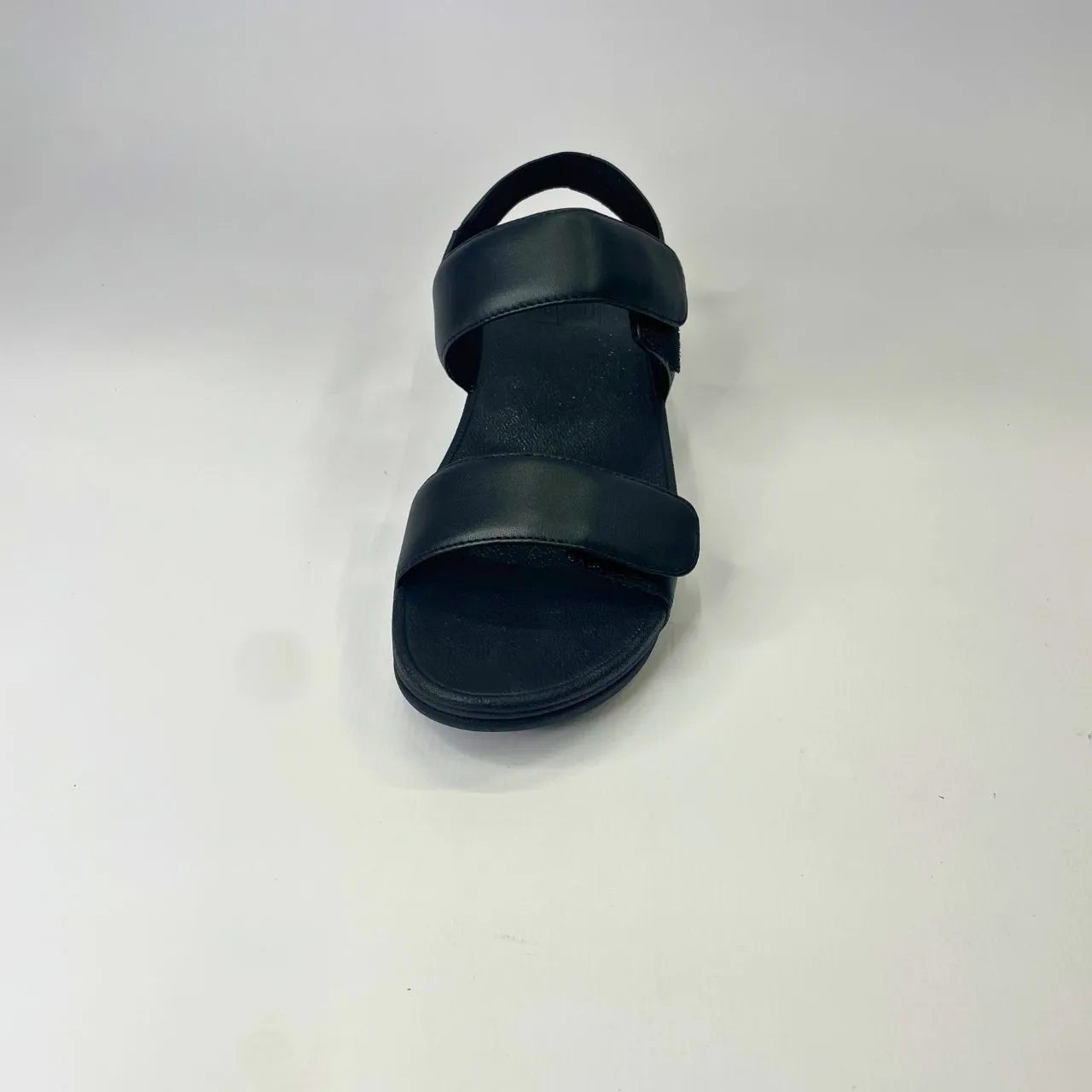 Fitflop LULU ADJUSTABLE LEATHER BACK-STRAP black sandal