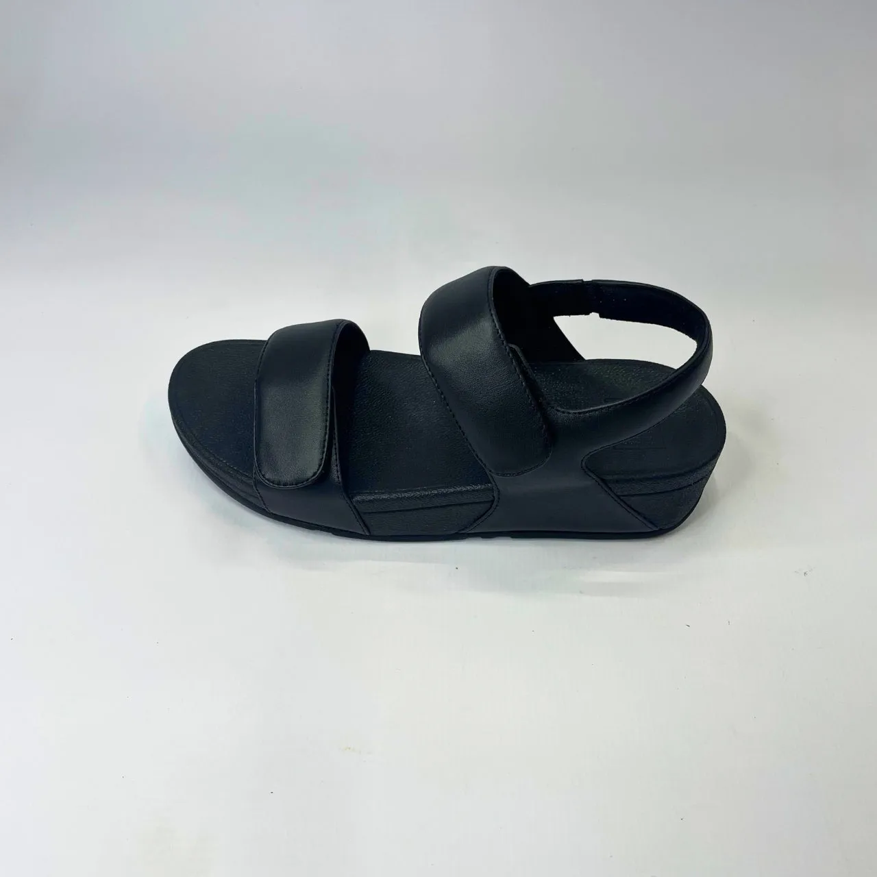 Fitflop LULU ADJUSTABLE LEATHER BACK-STRAP black sandal