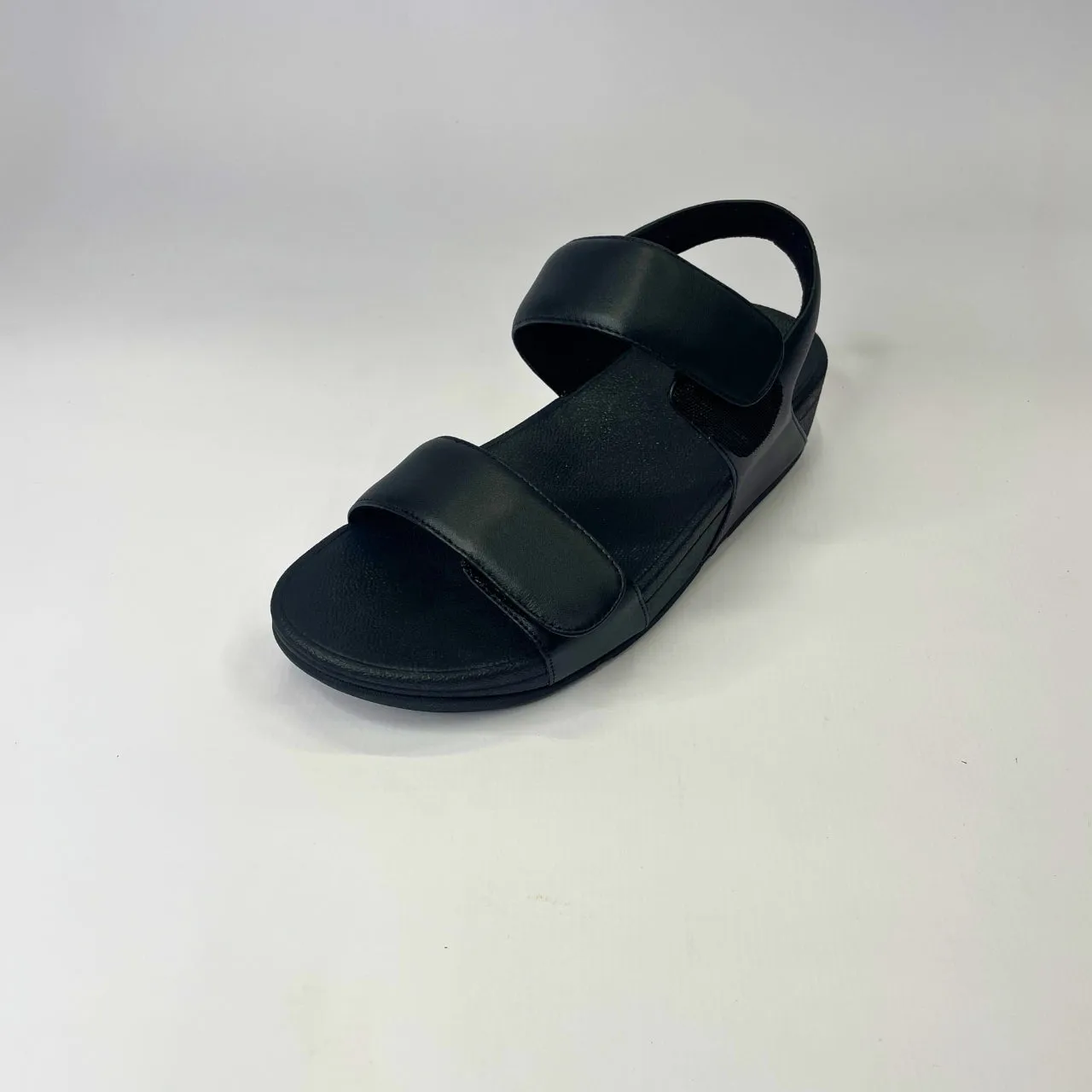 Fitflop LULU ADJUSTABLE LEATHER BACK-STRAP black sandal