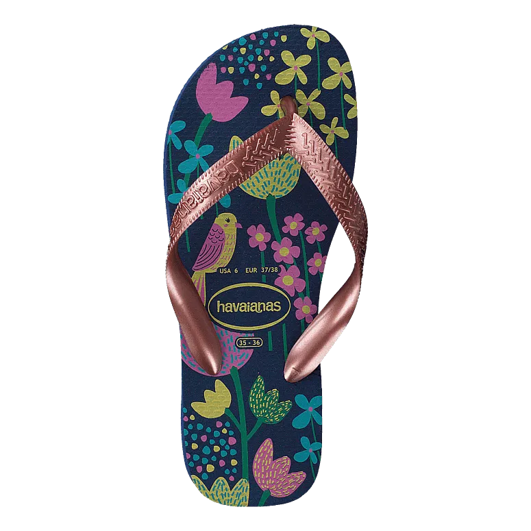Flores Dark Blue/gold