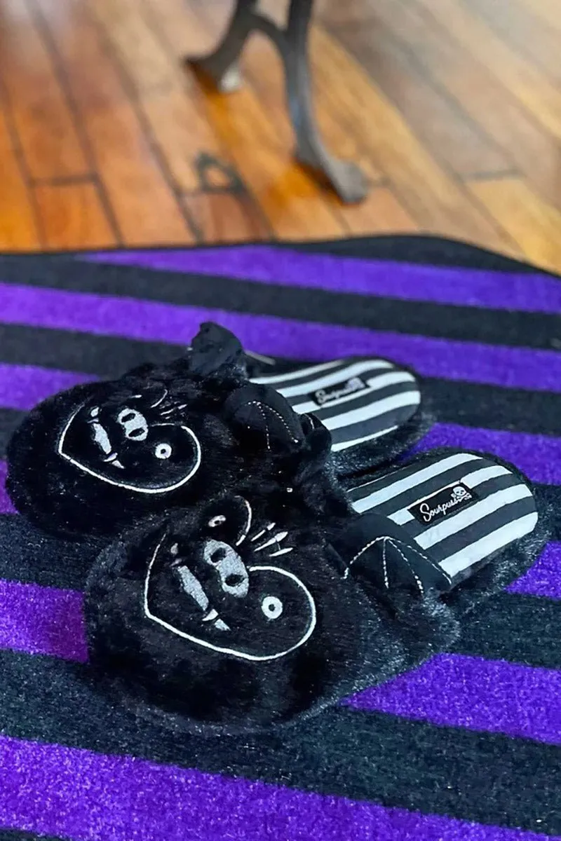 Furry Bat Slippers