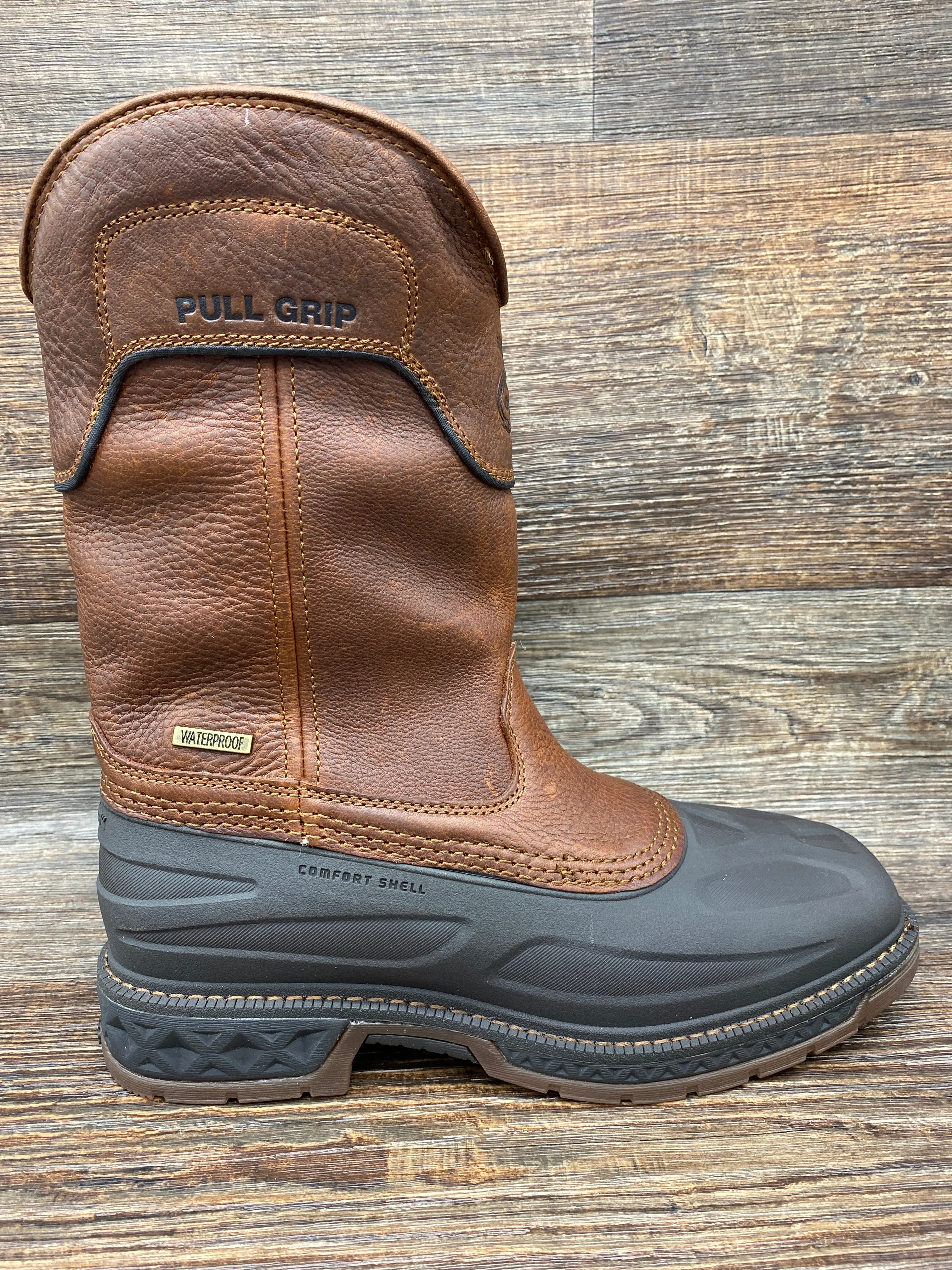 gb00471 Men's MudDog Waterproof Square Toe Steel Toe Work Boot by Georgia