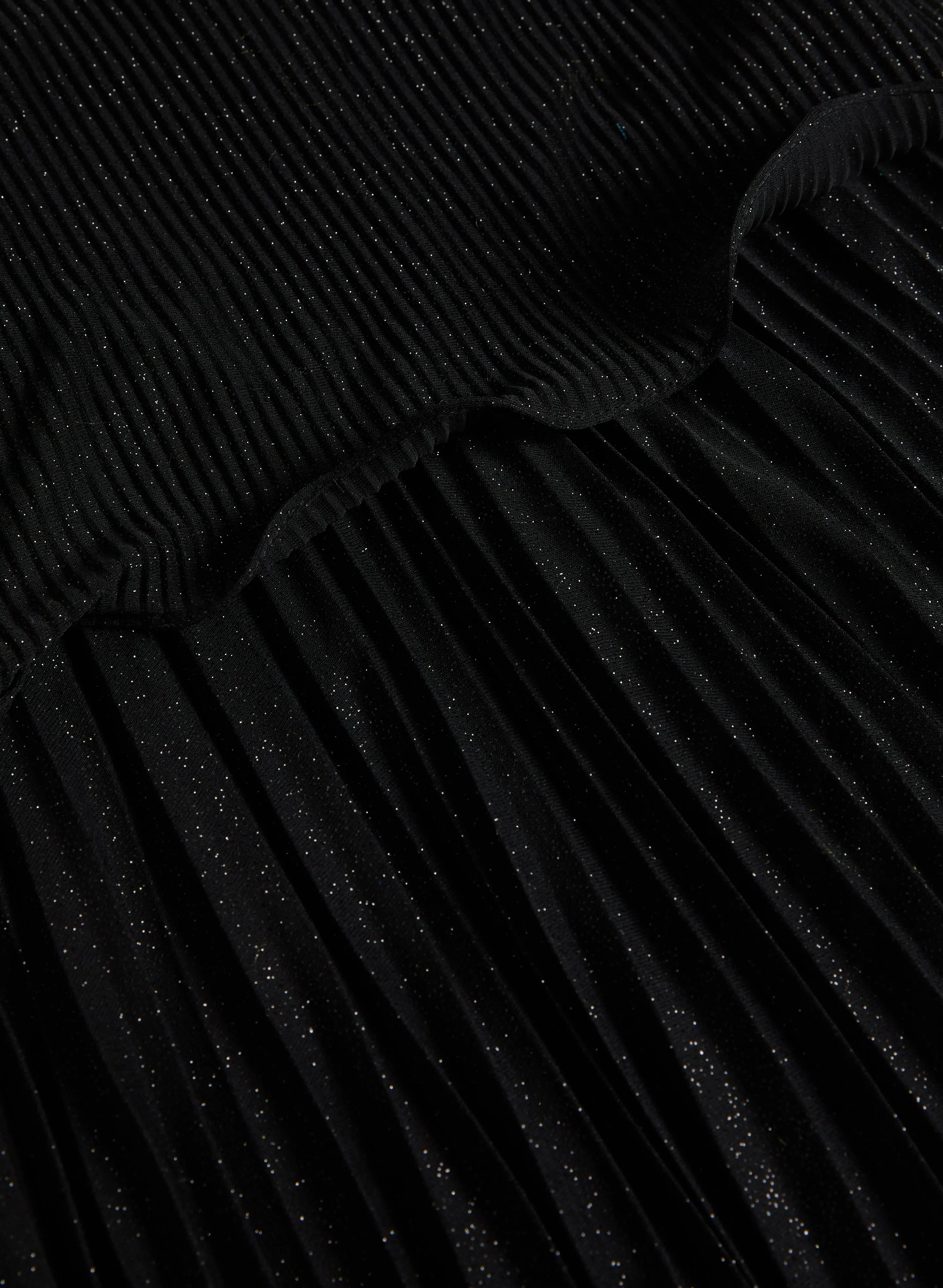 Glitter Pleated Dress