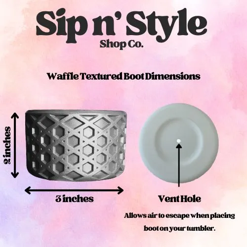 Green, Yellow & White Season | Waffle | Silicone Boot