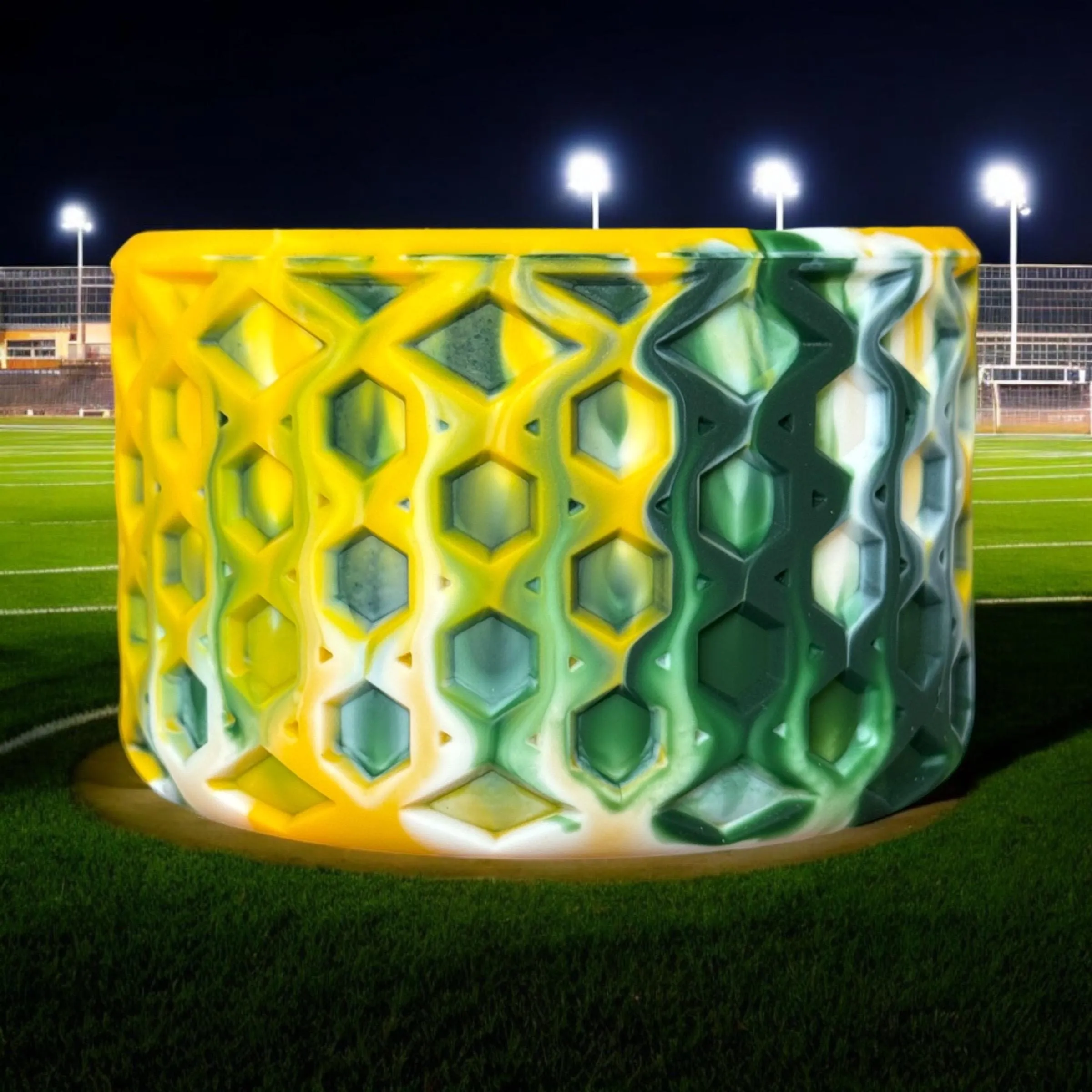 Green, Yellow & White Season | Waffle | Silicone Boot