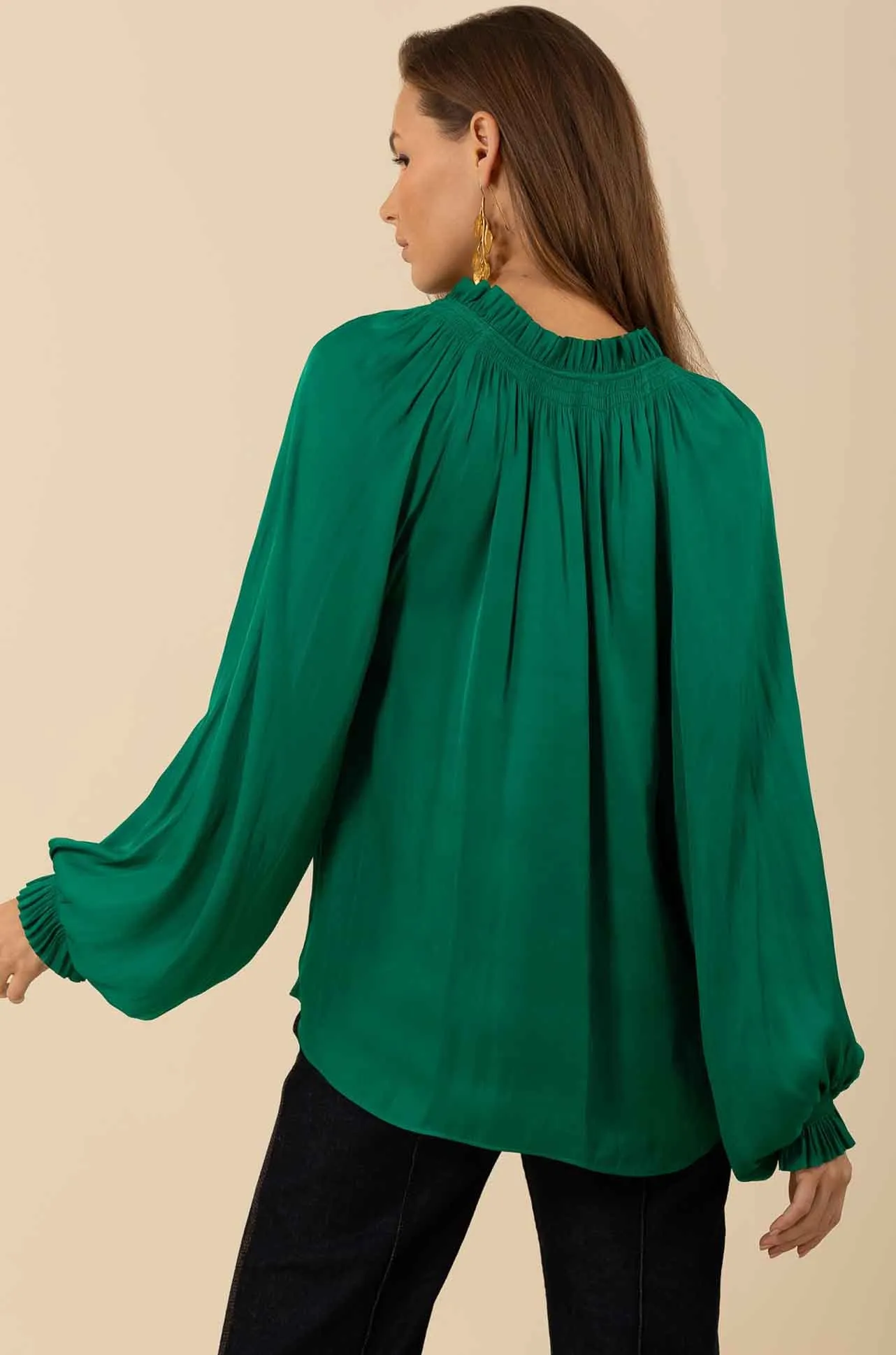 Hale Bob - Sarai L/S Tie Neck Top