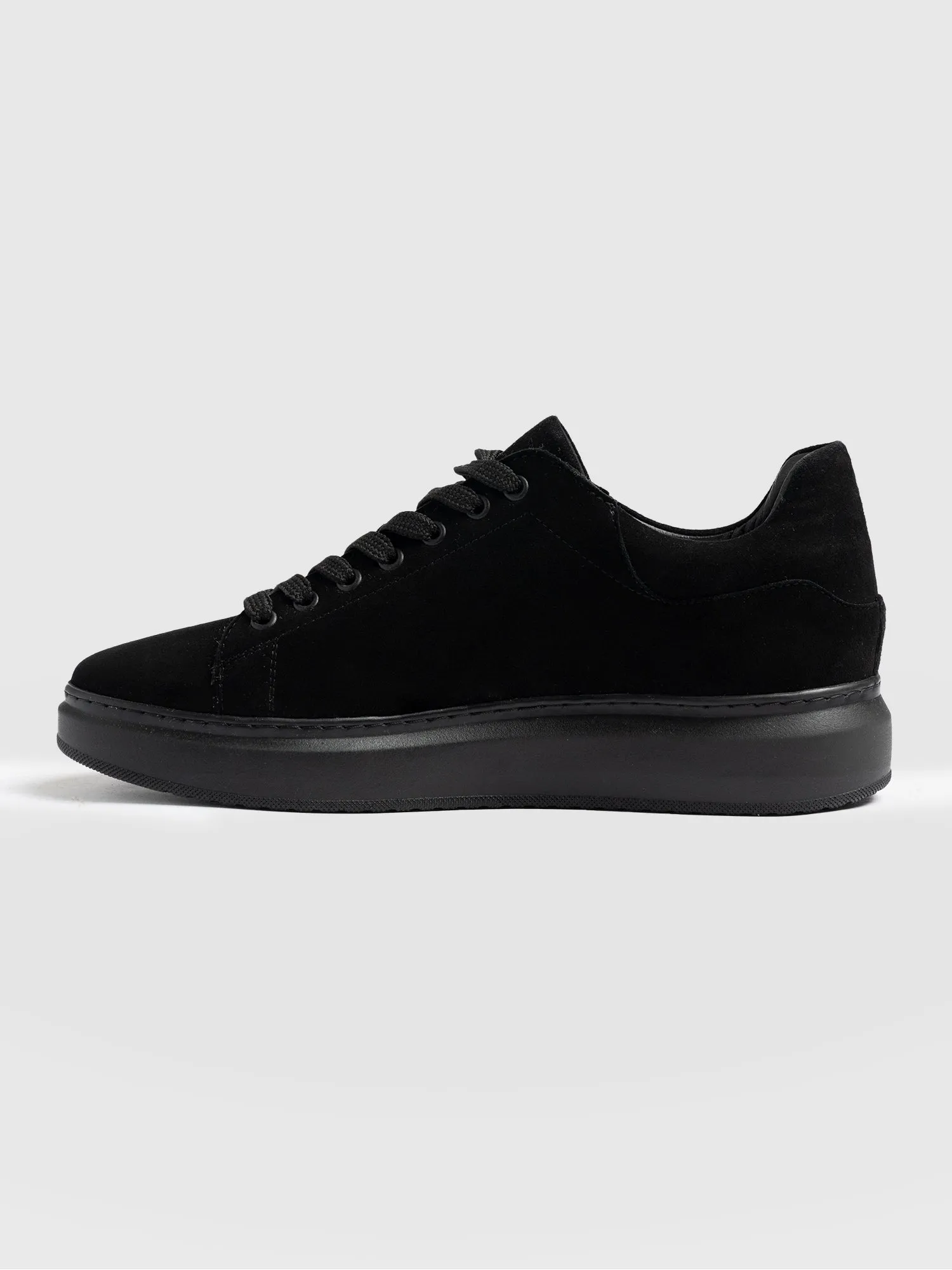 Hampstead Sneaker - Black Suede