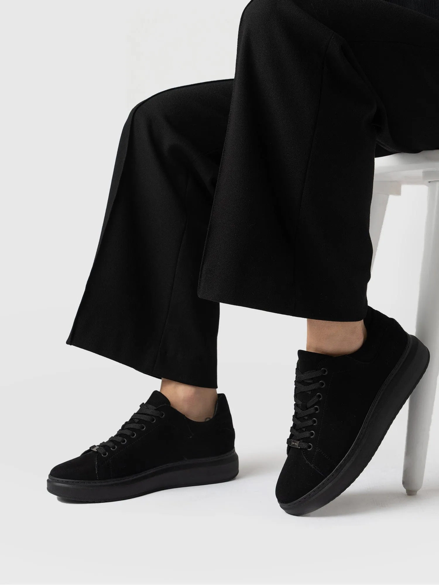Hampstead Sneaker - Black Suede