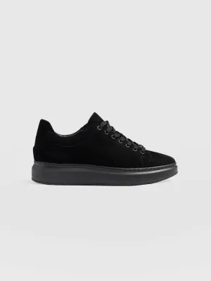 Hampstead Sneaker - Black Suede