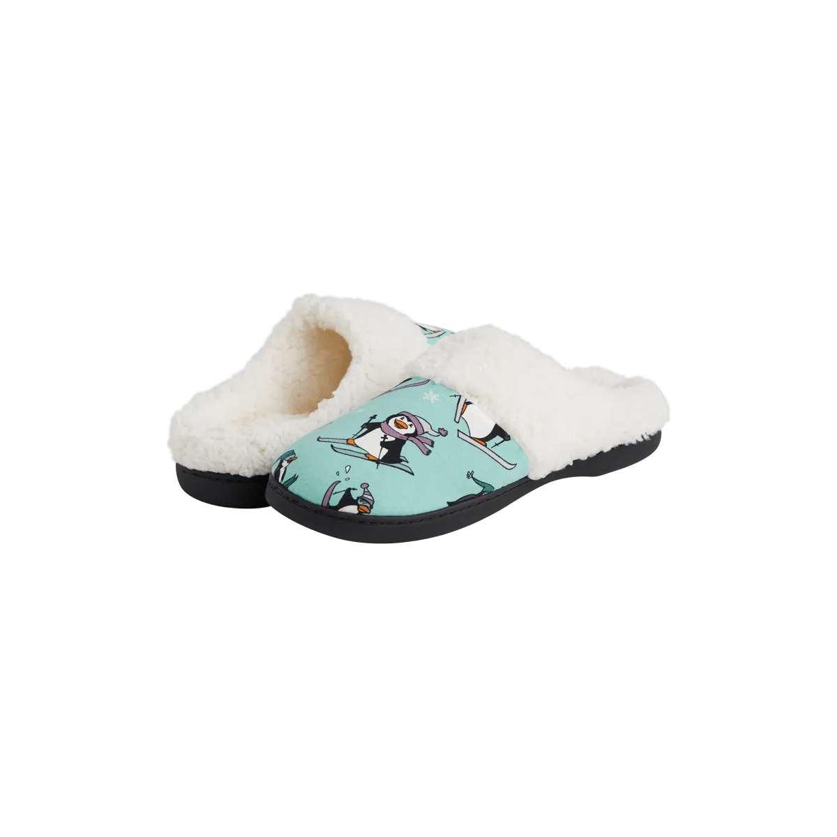 Hard Sole Slippers | Penguins on Skis