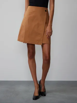 High Rise Wrap Mini Skirt