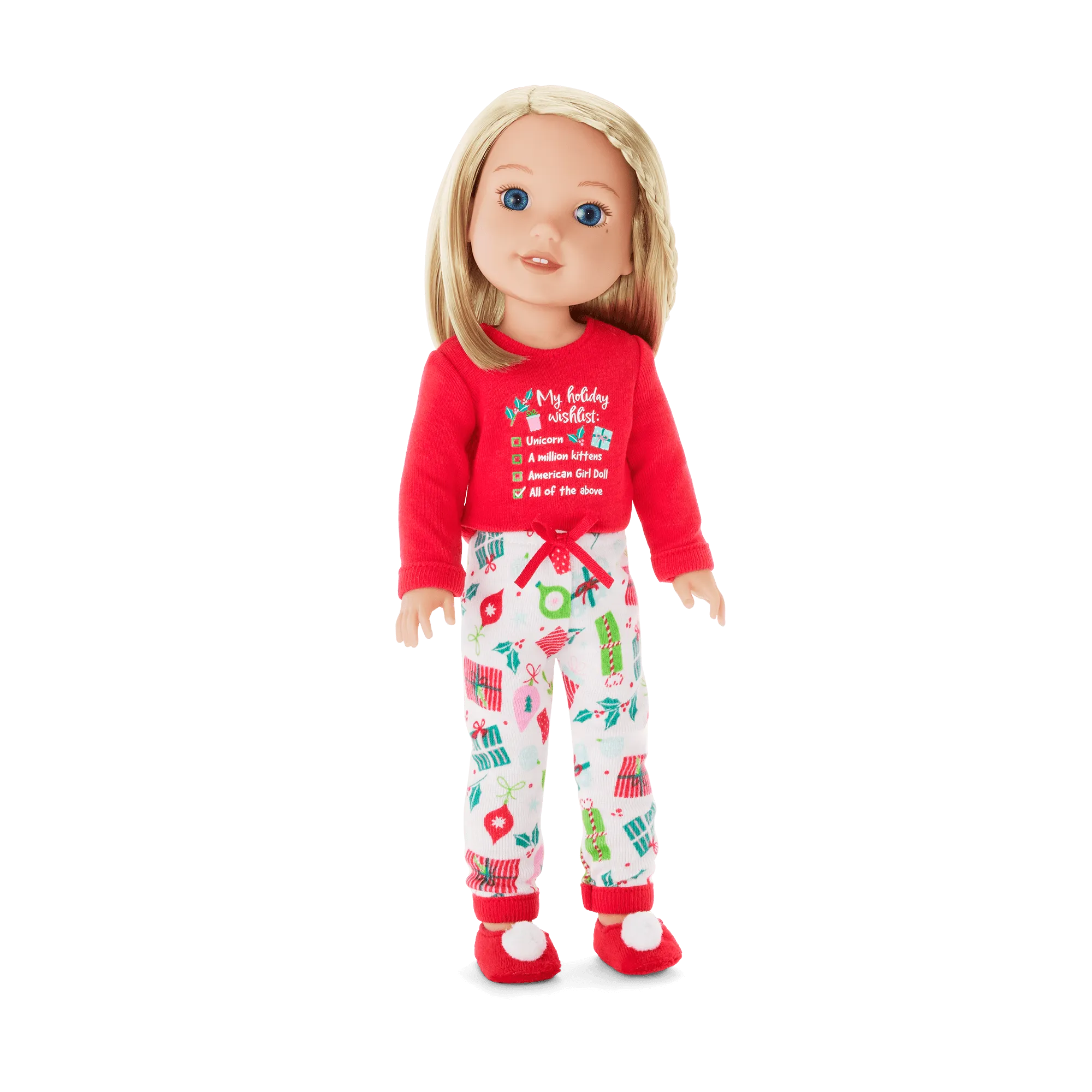 Holiday Wish List PJs for WellieWishers™ Dolls