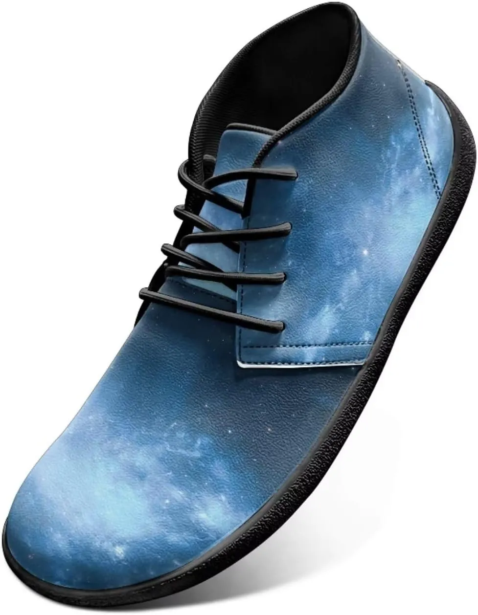 Howilath Galactic Starry Sky Barefoot Running Shoes for Men Low Zero Drop Sneaker Anti-Skid Casual Minimalist Shoes