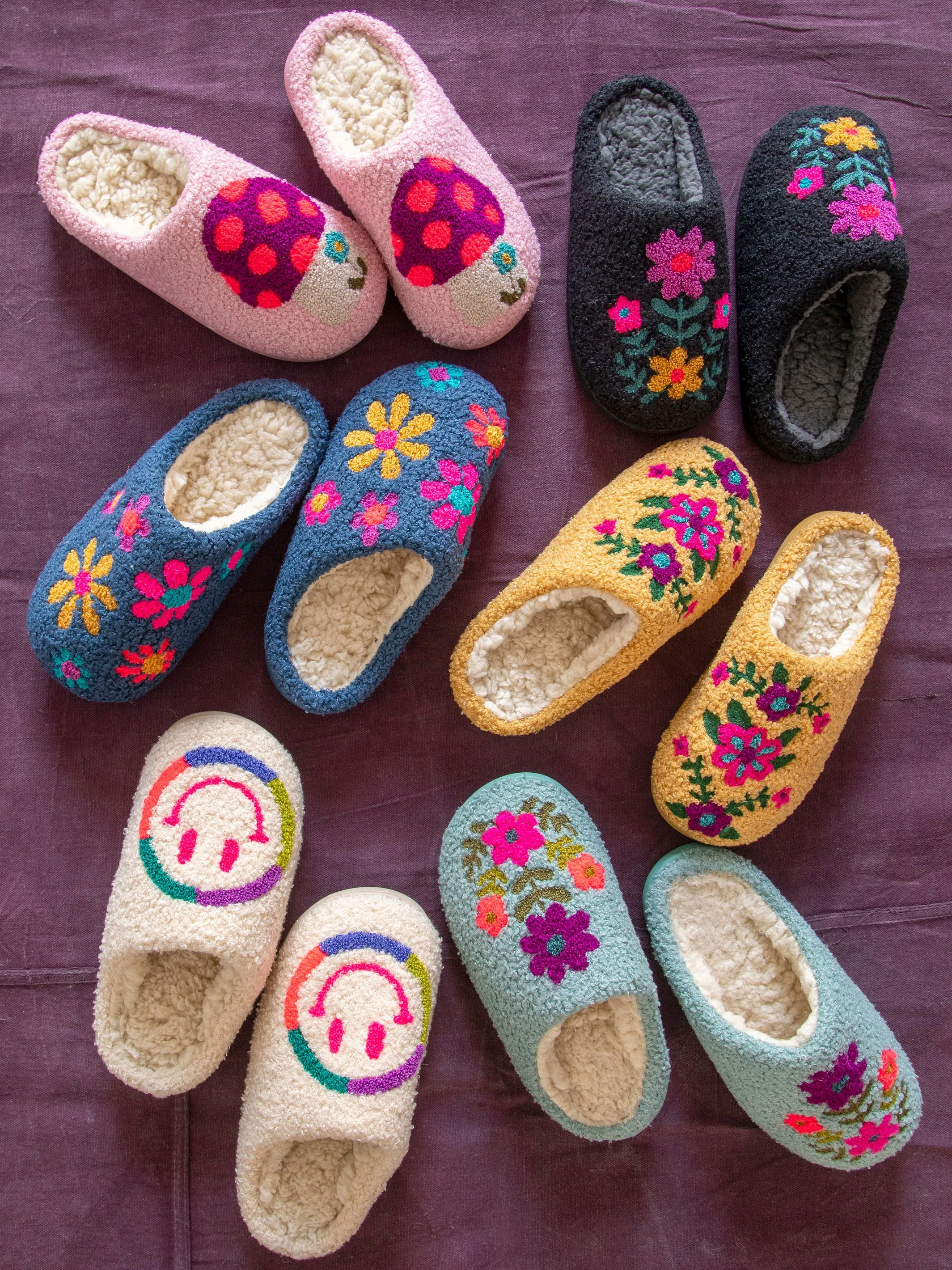 Icon Sherpa Slippers - Pink Mushroom