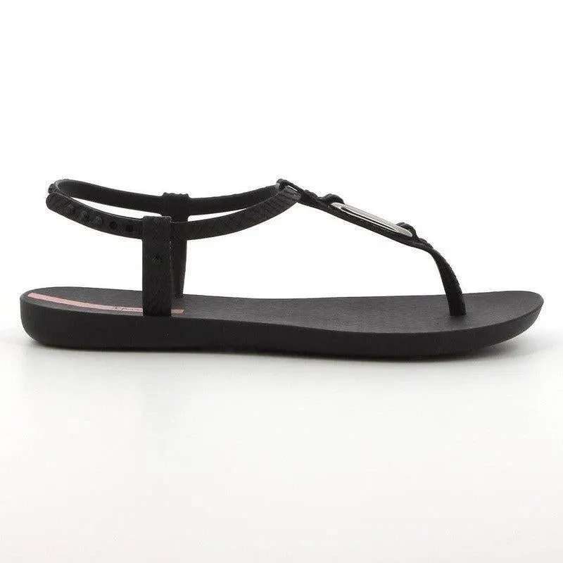 Ipanema Slingback Knotted Thong Sandals - Black