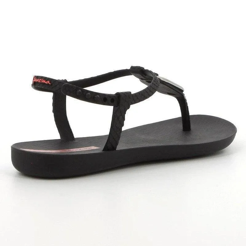 Ipanema Slingback Knotted Thong Sandals - Black