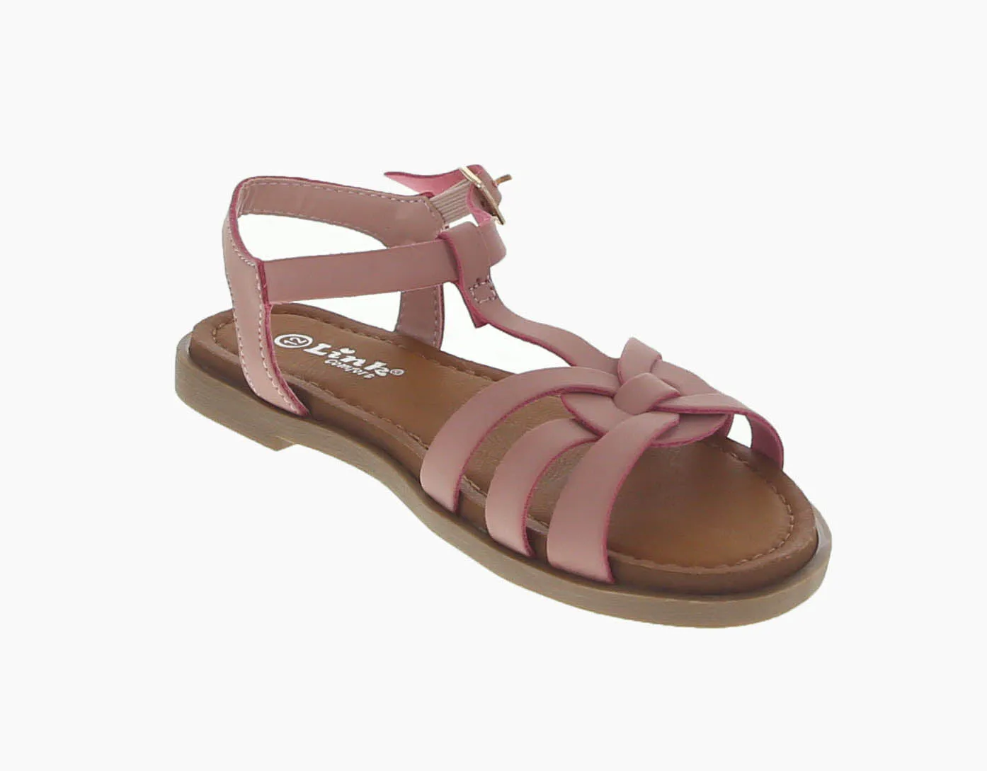 KID'S SHOES PINK PU LEATHER SANDALS SOOTH-03K