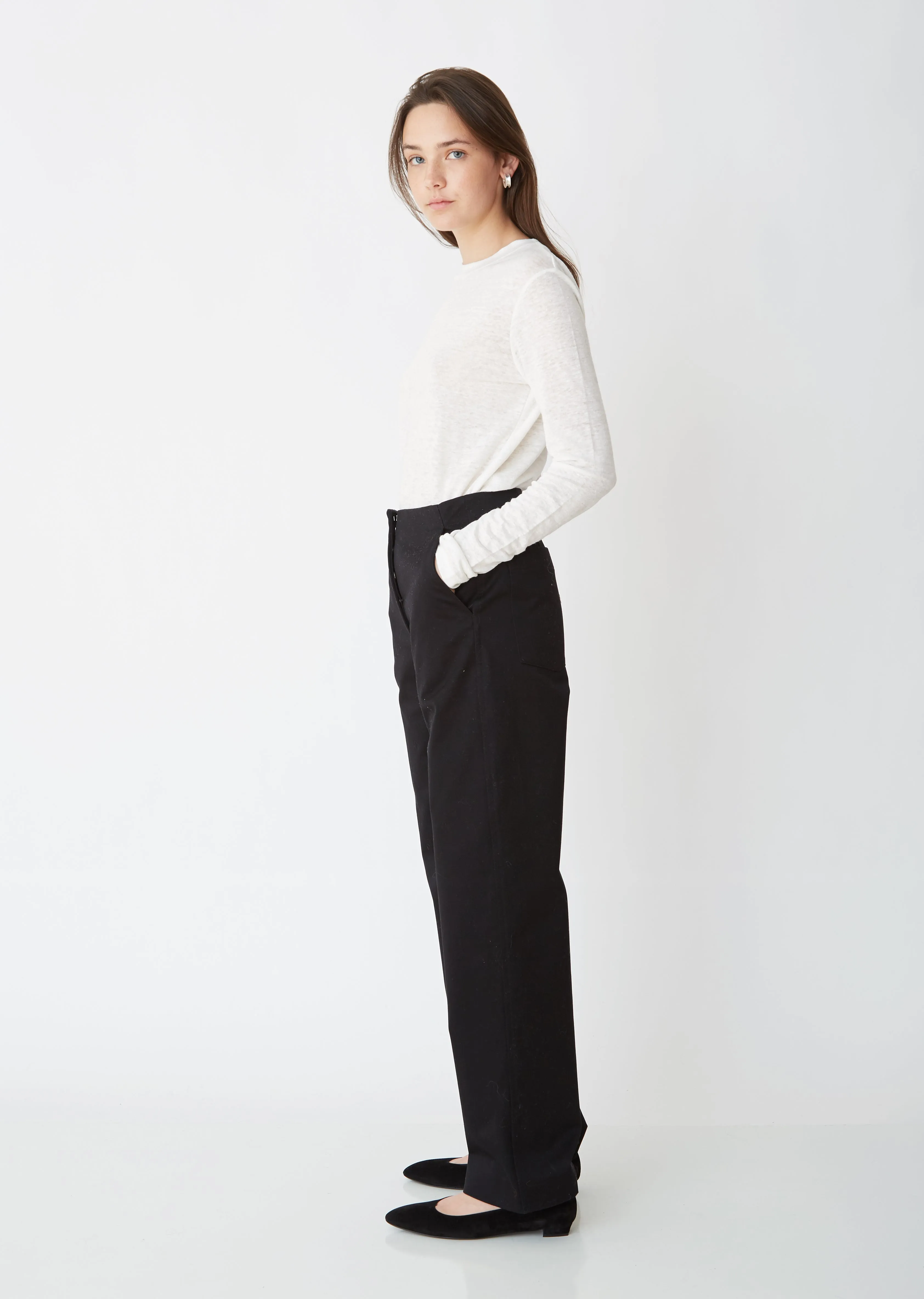 Lady Di Suede Flats