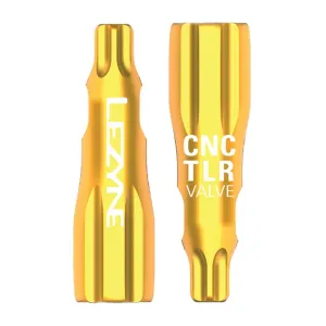 Lezyne CNC TLR Valve Caps Only (Pair)  Gold