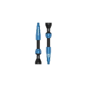 Lezyne CNC TLR Valves (Pair) 44mm  Blue
